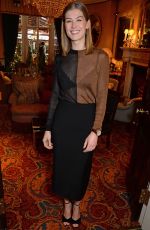 ROSAMUND PIKE at A Private War Lunch in London 11/21/2018
