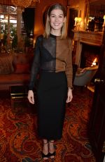 ROSAMUND PIKE at A Private War Lunch in London 11/21/2018