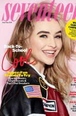 SABRINA CARPENTER for Seventeen Magazine, August/September 2018