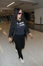 SALMA HAYEK at LAX Airport in Los Angeles 11/02/2018