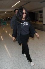 SALMA HAYEK at LAX Airport in Los Angeles 11/02/2018