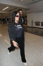 SALMA HAYEK at LAX Airport in Los Angeles 11/02/2018
