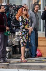 SALMA HAYEK on the Set of Limited Partners in Atlanta 11/05/2018