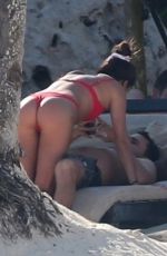 SARA SAMPAIO in Bikini on the Beach in Tulum 11/23/2018