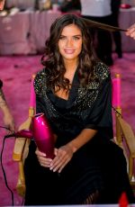 SARA SAMPAIO on the Backstage of Victoria’s Secret Fashion Show in New York 11/08/2018