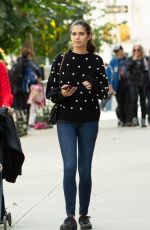 SARA SAMPAIO Out at Washington Square Park in New York 10/31/2018