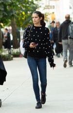 SARA SAMPAIO Out at Washington Square Park in New York 10/31/2018