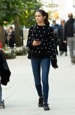 SARA SAMPAIO Out at Washington Square Park in New York 10/31/2018