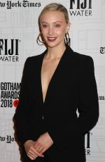 SARAH GADON at Gotham Indepedent Film Awards 2018 in New York 11/26/218