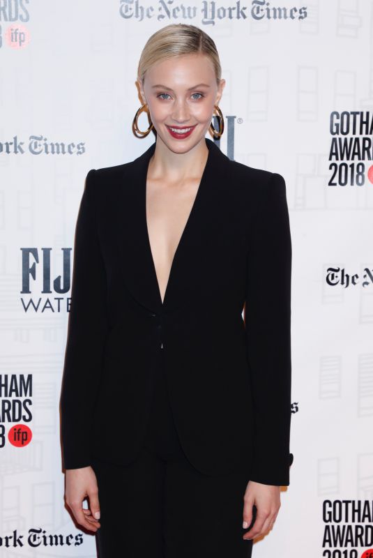 SARAH GADON at Gotham Indepedent Film Awards 2018 in New York 11/26/218