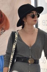 SARAH HYLAND and Wells Adams Shopping at Farmer