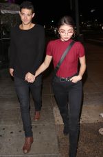 SARAH HYLAND Laves Abbey in West Hollywood 11/19/2018