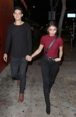 SARAH HYLAND Laves Abbey in West Hollywood 11/19/2018