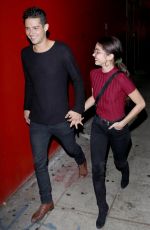 SARAH HYLAND Laves Abbey in West Hollywood 11/19/2018
