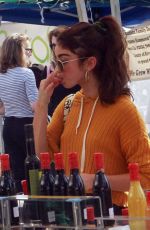 SARAH HYLAND Shopping at Farmers Market in Studio City 11/04/2018