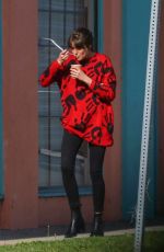SHAILENE WOODLEY Taking a Break on the Set of Drake Doremus Drama in Los Angeles 11/13/2018
