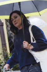 SHANNEN DOHERTY Leaves Her Hotel in Rome 11/04/2018