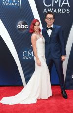 SHARNA BURGESS at 2018 CMA Awards in Nashville 11/14/2018