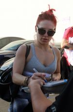 SHARNA BURGESS at Dancing with the Stars Rehearsal Studios in Los Angeles 11/16/2018