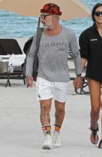 SHARON FONSECA in Bikini and Gianluca Vacchi at a Beach in Miami 11/20/2018