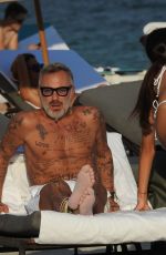SHARON FONSECA in Bikini and Gianluca Vacchi at a Beach in Miami 11/20/2018
