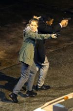 SIENNA MILLER on the Set of 17 Bridges in New York 11/16/2018