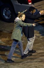 SIENNA MILLER on the Set of 17 Bridges in New York 11/16/2018