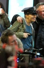 SIENNA MILLER on the Set of 17 Bridges in New York 11/17/2018