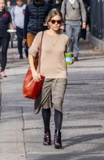 SIENNA MILLER Out and About in New York 11/01/2018
