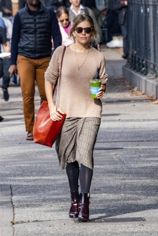 SIENNA MILLER Out and About in New York 11/01/2018