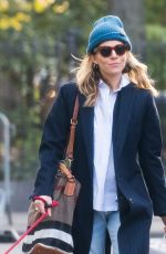 SIENNA MILLER Out with Her Dog in New York 11/19/2018
