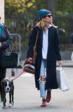 SIENNA MILLER Out with Her Dog in New York 11/19/2018