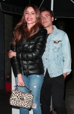 SOFIA VERGARA Out for Dinner in West Hollywood 11/10/2018