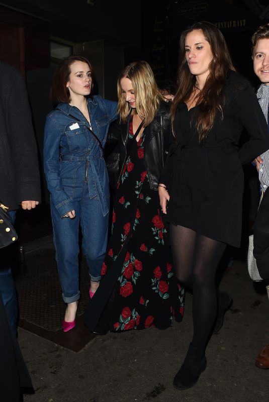 SOPHIE MCSHERA, JOANNE FROGGATT and LAURA CARMICHAEL at Soho House in London 11/17/2018