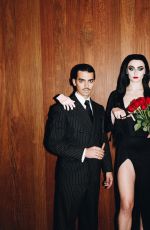 SOPHIE TURNER as Morticia Addams, 11/02/2018 Instagram Pictures