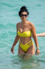 SUELYN MEDEIROS and HOFIT GOLAN at a Beach in Miami 11/03/2018