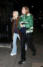 SUKI WATERHOUSE at Mandrake Hotel in London 11/21/2018