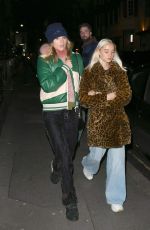 SUKI WATERHOUSE at Mandrake Hotel in London 11/21/2018