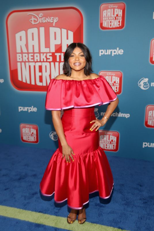 TARAJI P. HENSON at Ralph Breaks the Internet Premiere in Hollywood 11/05/2018