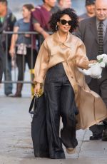 TESSA THOMPSON Arrives at Jimmy Kimmel Live in Los Angeles 11/14/2018