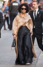 TESSA THOMPSON Arrives at Jimmy Kimmel Live in Los Angeles 11/14/2018
