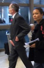 THANDIE NEWTON at LAX Airport in Los Angeles 11/01/2018