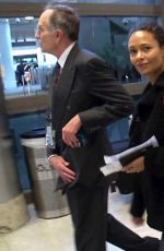 THANDIE NEWTON at LAX Airport in Los Angeles 11/01/2018