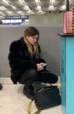 THYLANE BLONDEAU at Orly airport in Paris 11/24/2018