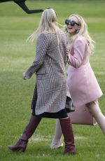 TIFFANY and IVANKA TRUMP in Rose Garden of White House in Washington, D.C. 11/20/2018