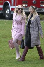 TIFFANY and IVANKA TRUMP in Rose Garden of White House in Washington, D.C. 11/20/2018