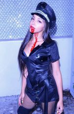 TINASHE at Travis Scott Halloween Bash in West Hollywood 10/31/2018