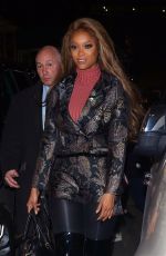 TYRA BANKS Arrives at Watch What Happens Live! in New York 11/29/2018