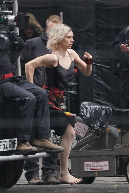 VANESSA KIRBY on the Set of Fast & Furious in London 11/18/2018