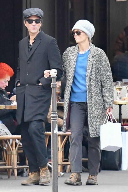 VANESSA PARADIS and Samuel Benchetrit Out in Paris 11/14/2018